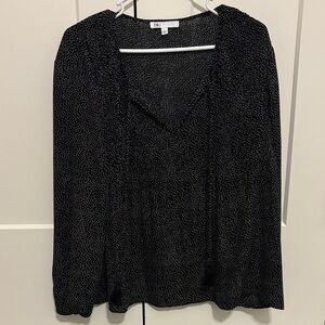 DR2 Black and White Speckled Blouse